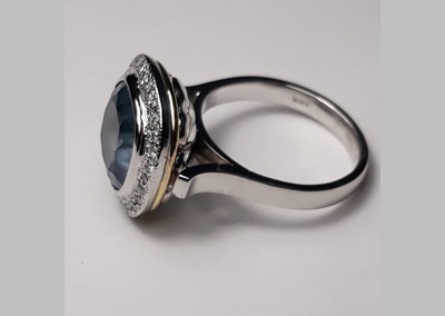 Topaz Diamond Ring 2